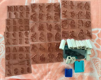 Alphabet and Animal Rubber Stamp Lot Priced to sell Destash