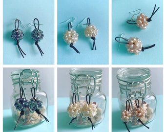 Freshwater Pearl Cluster Earrings