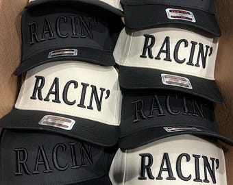 RACIN' Hat | Puff Embroidered Snapback Cap