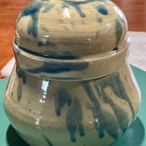Uniquely designed, hand crafted tea, coffee or sugar jar.