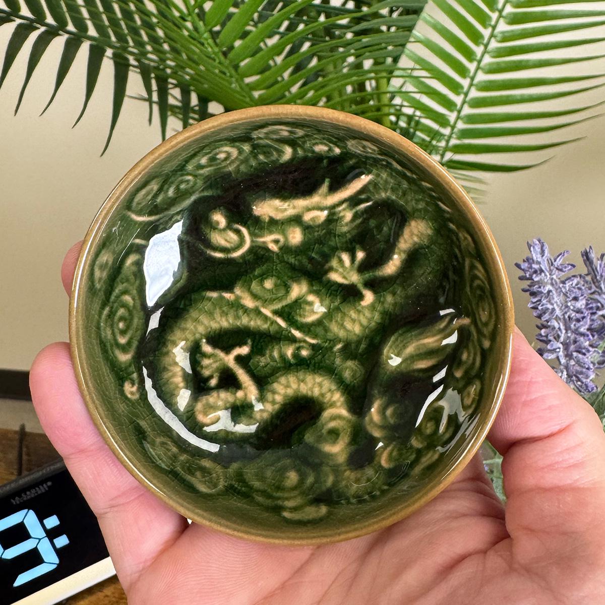 ドラゴン模様の陶器カップ Japanese Dragon Cup - Etsy