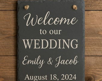 Custom-engraved slate!  Handcrafted for your special occasion!