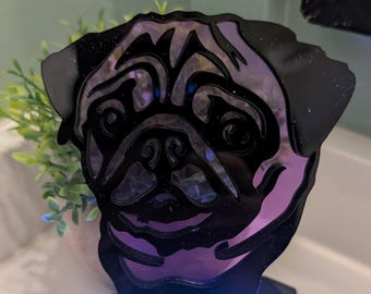Handmade Pug Night Light – Custom Dog Breed Decor