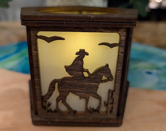 Country & Western-themed Candle Holders