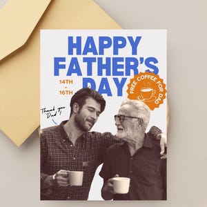 Carte photo personnalisée pour la fête des pères pour papa, cadeau de fête des pères