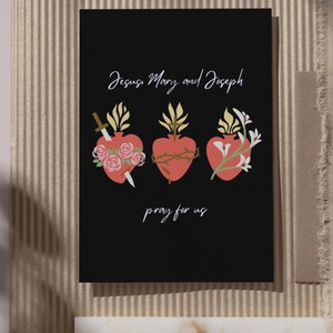 Sacred Heart printable prayer cards praying for you cards sympathy cards