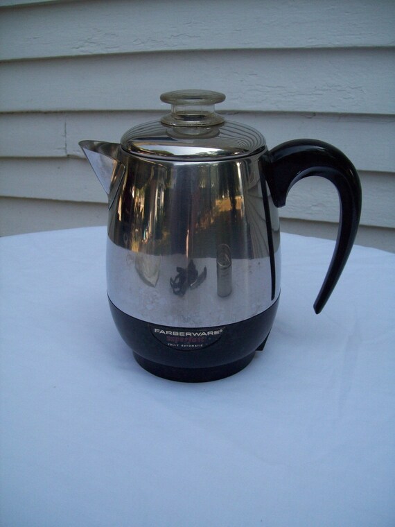 Vintage Faberware Electric Percolator Coffee Maker 4 cup Etsy
