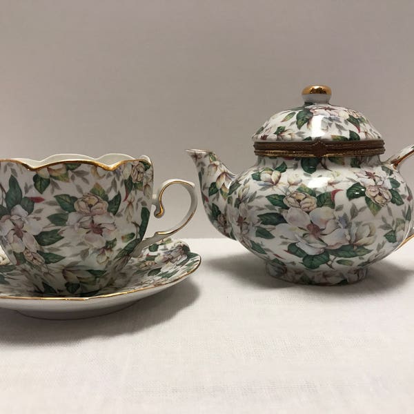 Magnolia Cup Saucer Etsy