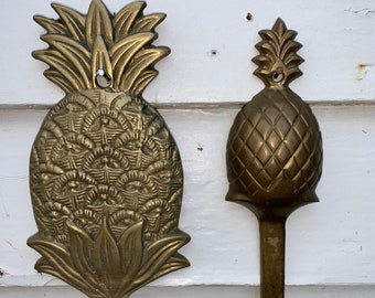 Vintage 2 Brass Pineapple Candle Sconces Solid Brass Made India