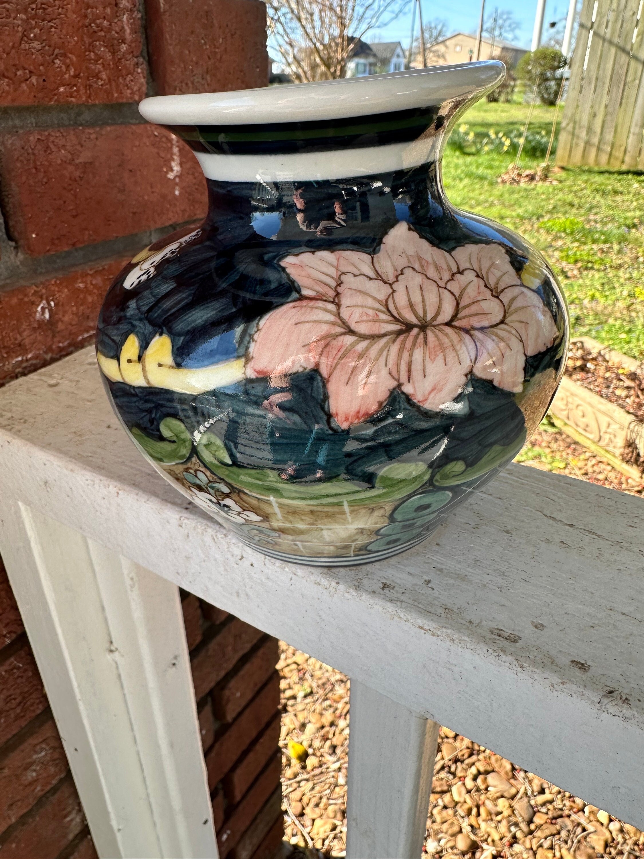 Thailand Blue and White Vase - Etsy