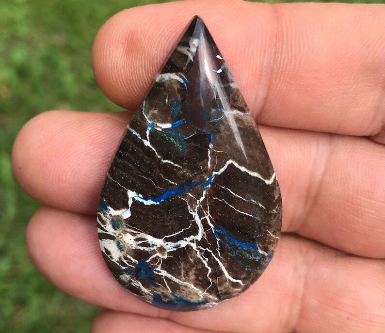 See Video Petrified Colla Wood Cabochon Handmade by MagicStones