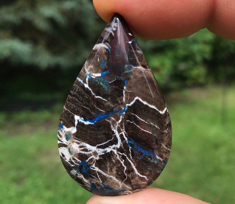 See Video Petrified Colla Wood Cabochon Handmade by MagicStones