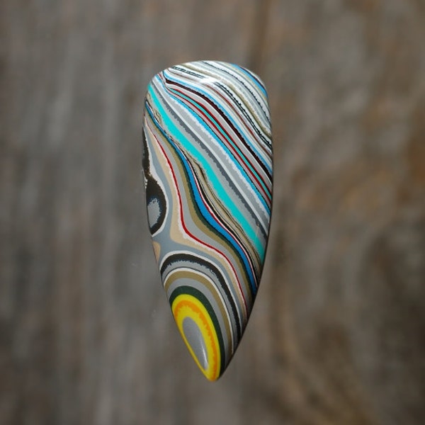 Fordite Cabochon, Handmade Designer Cabochons by MagicStones on Etsy.
