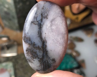 Amethyst Sage Dendritic Agate  Cabochon - By MagicStones - See Video