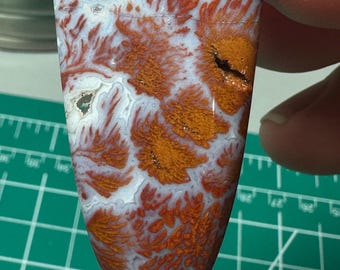 Wingate Pass Plume Agate Cabochon 47mm Death Valley Designer Collector Cab