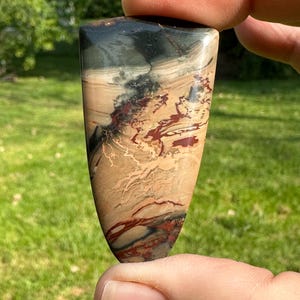 Blue Mountain Jasper Cabochon - Handmade by MagicStones