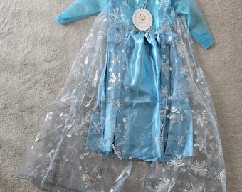 Vestido de princesa Elsa / Elsa de Frozen, diseño de copo de nieve, disfraz de reina, tallas disponibles