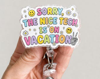 Funny Healthcare Badge Reel, Xray Tech badge Reel, Student Gift, Radiology Lab Tech Badge Holder