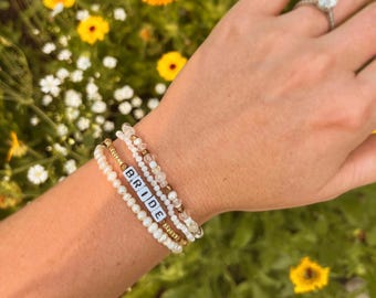 Conjunto de pulseiras de noiva