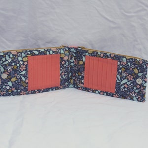 Floral Wallet with Cork Accent Road Trip Wallet in Floral Cotton Print image 2