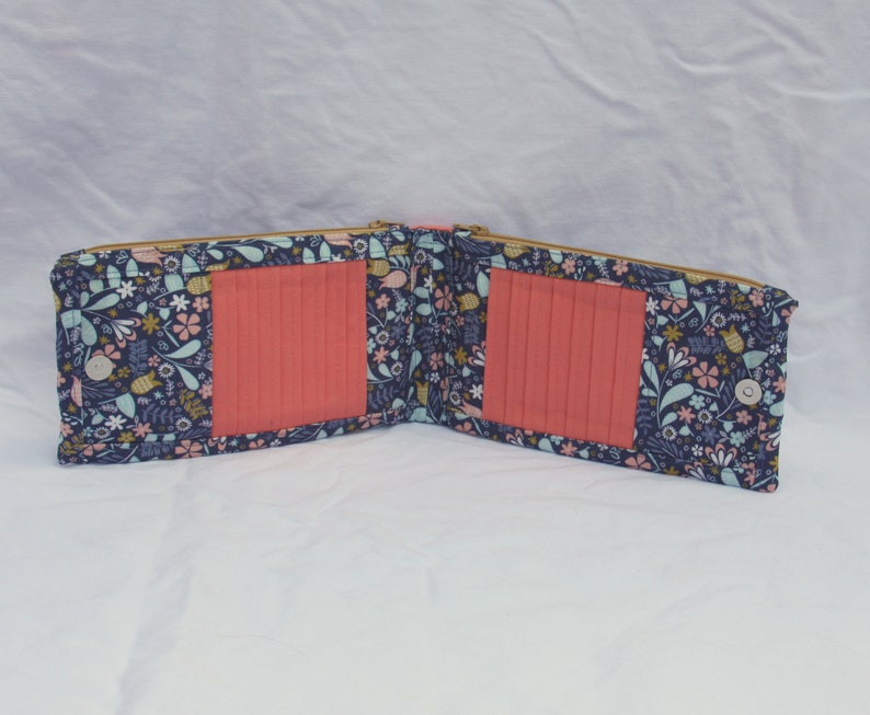 Floral Wallet with Cork Accent Road Trip Wallet in Floral Cotton Print image 2