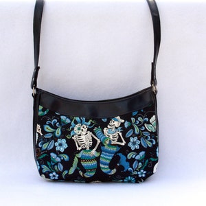 Navy Blue Mermaid Skeleton Bag image 1