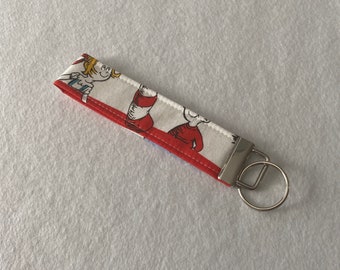 Cat in the Hat Key Fob