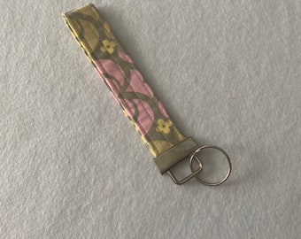 Gray, Pink, and Yellow Key Fob
