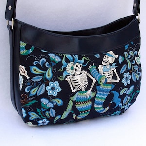 Navy Blue Mermaid Skeleton Bag image 2