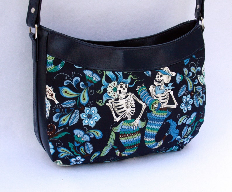 Navy Blue Mermaid Skeleton Bag image 2