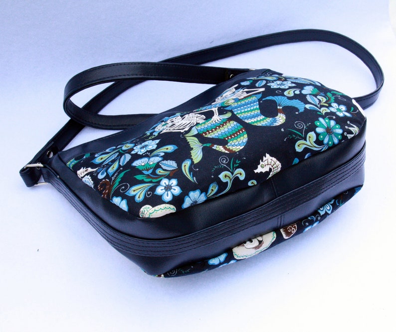 Navy Blue Mermaid Skeleton Bag image 4