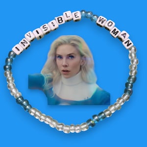 Sue Storm/Invisible Woman Inspired Beaded Bracelet