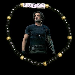 Bucky Barnes/ Winter Soldier Thunderbolts* inspired Seed Bead Bracelet