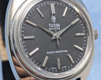 raro orologio da polso da uomo vintage Tudor Oyster a carica manuale, prodotto in Svizzera, spedizione gratuita.