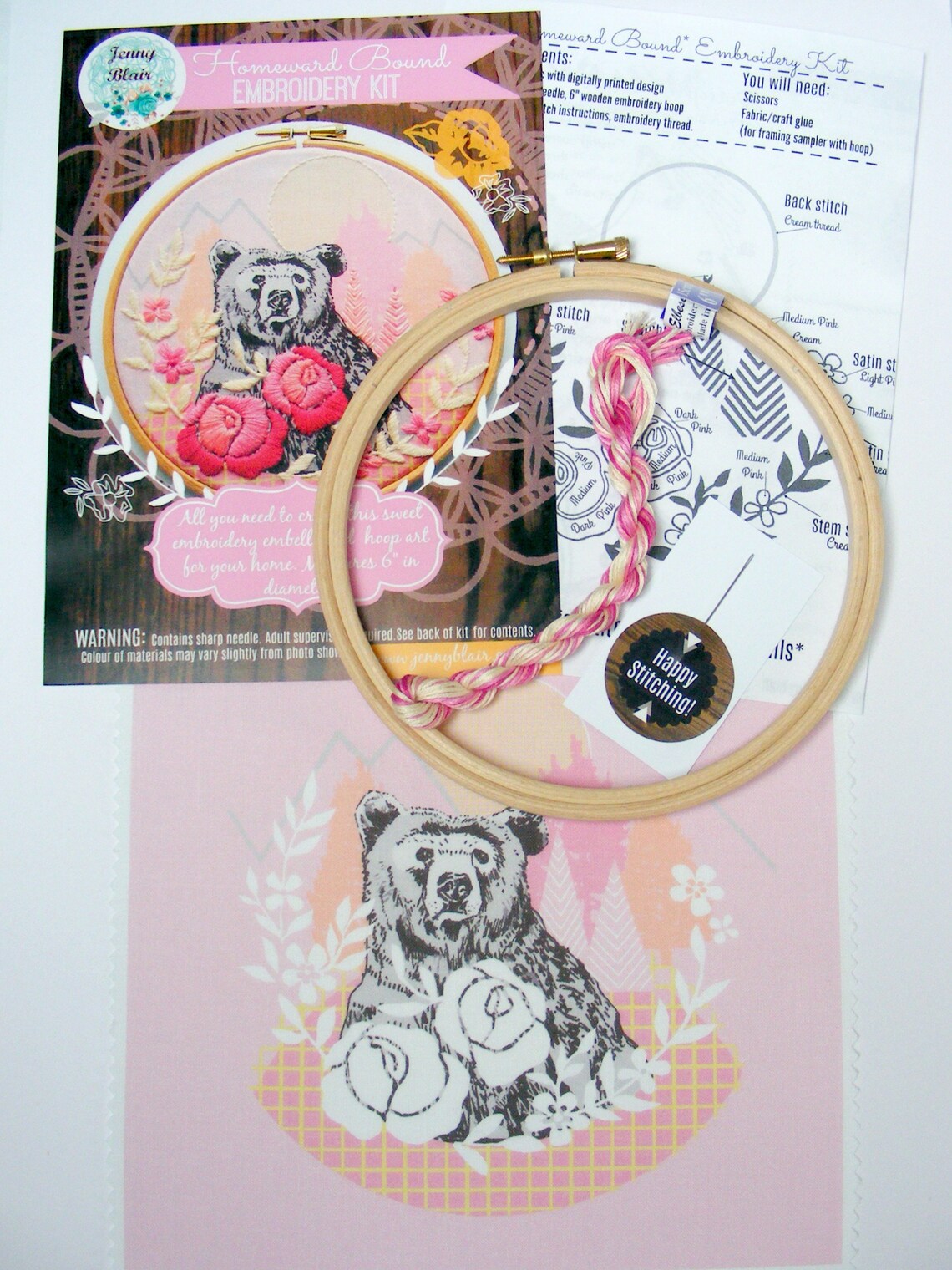 Little fawn embroidery kit  diy hoop art spring decor  etsy Little fawn embroidery kit  diy hoop art spring decor  etsy