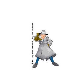 Vinyl Decal Sticker, Inspector Gadget Quote, Funny Cartoon Decal, Laptop Sticker, Phone Decal, Car Decal, 90s Cartoon Decor