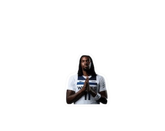 Naz Reid Timberwolves-klistermärke: NBA-fanvinyldekal
