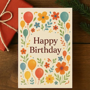 Biglietto di auguri personalizzato formato A6