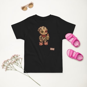 幼児用 - 不気味でキュートなブードゥーベビーシャツ | ホラーファンTシャツ - ゴシックかわいいスタイル