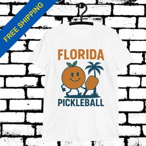 Shirt Florida Pickleball – T-shirt met kaart Napels FL – Pickleball-cadeau voor spelers – Paddle-kleding West Palm Beach – kleding Pickleball