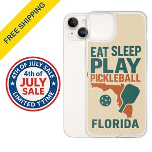 iPhone-hoesje Eat Sleep Play Pickleball – MagSafe®-hoesje Florida – Naples FL Gift – West Palm Pickleball – telefoonhoesje Funny Paddle Sport