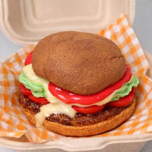 Realistic Burger Slime: Fluffy, Crunchy, Inflatable - 16oz