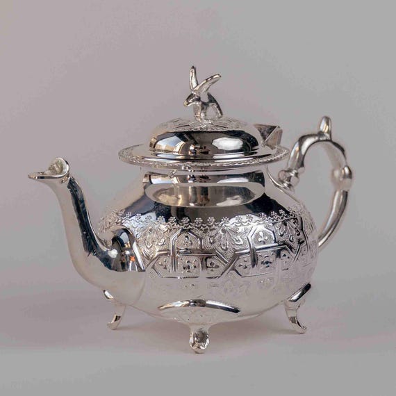 モロッコ製 ハンドメイド アンティーク ミントティーポット モロッコ製 ハンドメイド アンティーク ミントティーポット