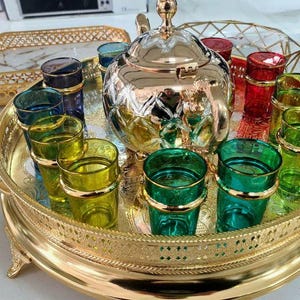 Brass Tray Moroccan Serving Tray