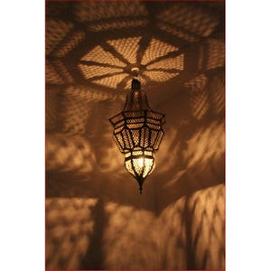 Moroccan Hanging Light, Chandelier, Designer Lamp, Ceiling Lamp, Art Deco Decor, Ceiling Light Diffuser, Brass Light Fixture