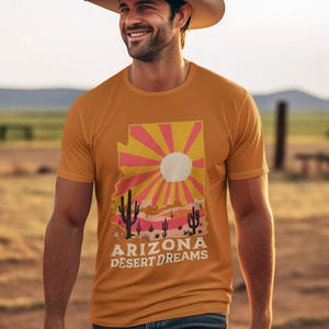 Arizona Desert Graphic Tee: Vintage Travel Souvenir T-Shirt
