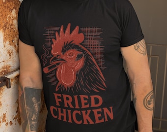 Fried Chicken Unisex Tee, Funny Foodie Shirt, Culinary Gift for Chefs, Casual Wear, Food Lover's T-Shirt