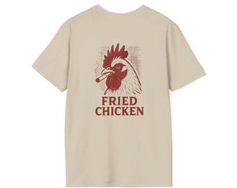 Fried Chicken Unisex T-Shirt, Fun Foodie Tee, Quirky Graphic Shirt, Gift for Chefs, BBQ Event Attire, Casual Wear