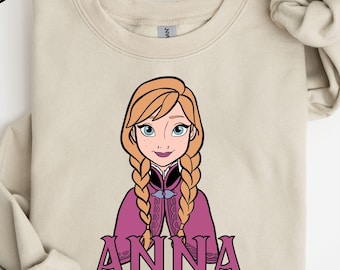 Disney Princess Anna Shirt, Disney Frozen Shirts For Christmas Gift, Frozen Anna Sweatshirt, Anna Princess Shirt, Birthday Gift For Girls