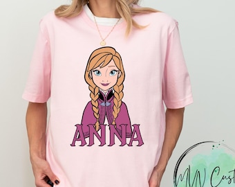 Disney Princess Anna Tee Shirt, Disney Frozen T-Shirt For Christmas Gift, Frozen Anna Shirt, Anna Princess Shirt, Birthday Gift For Girls